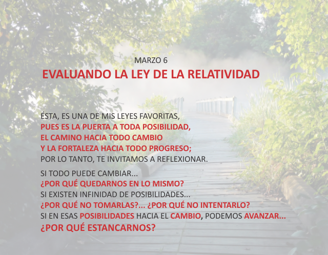 Evaluando la ley de la relatividad